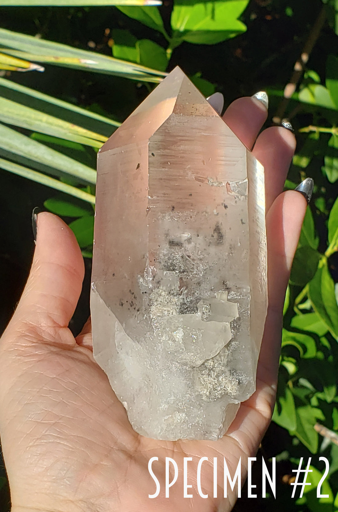 Phantom Included Quartz Natural Gemstone Point | Crystal Gemstone Shop.