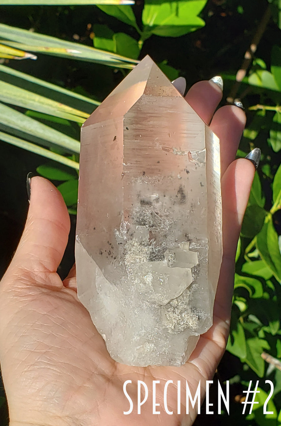 Phantom Included Quartz Natural Gemstone Point | Crystal Gemstone Shop.