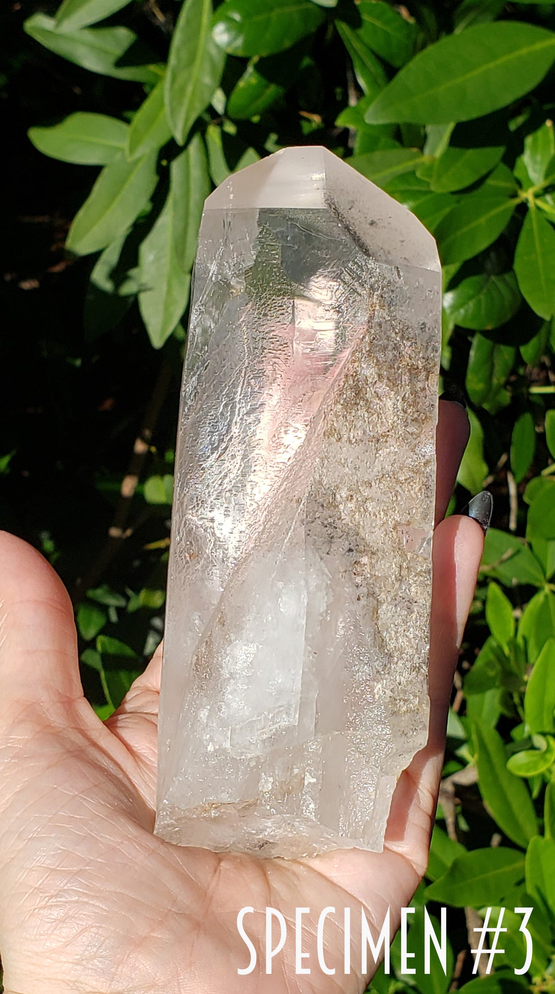 Phantom Included Quartz Natural Gemstone Point | Crystal Gemstone Shop.