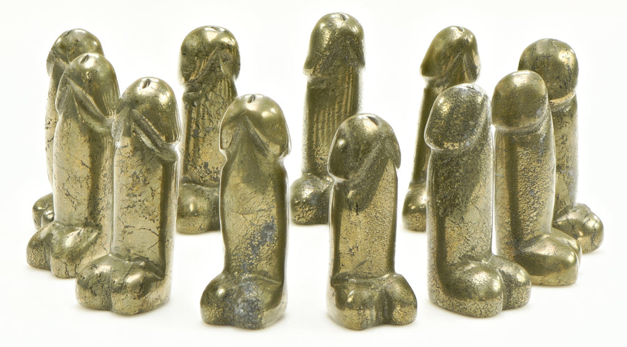 Pyrite Polished Phallus | Crystal Gemstone Shop.
