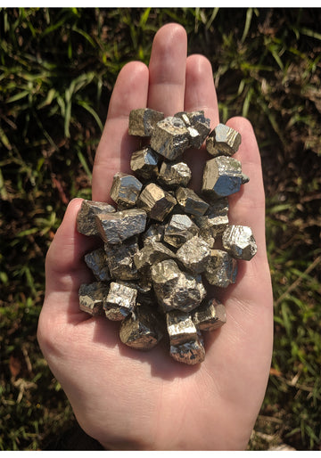 Pyrite Geometrical Gemstone MINI Cube - Multi Stone or Bulk Wholesale Lots