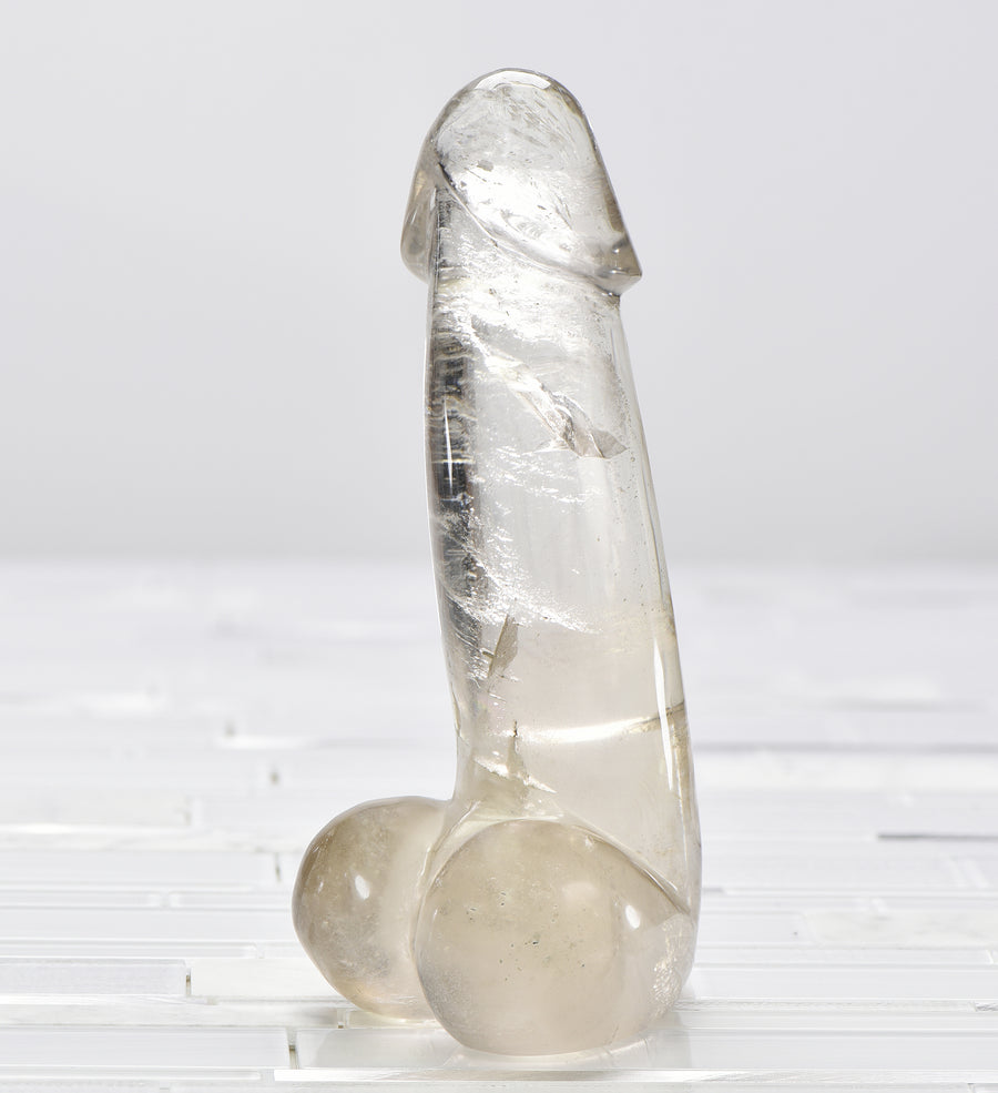 Quartz Crystal Gemstone Phallus - Jumbo #15