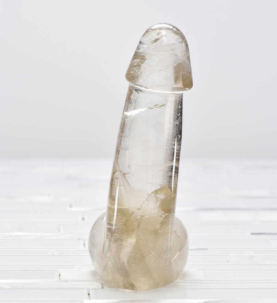 Quartz Crystal Gemstone Phallus - Jumbo #15