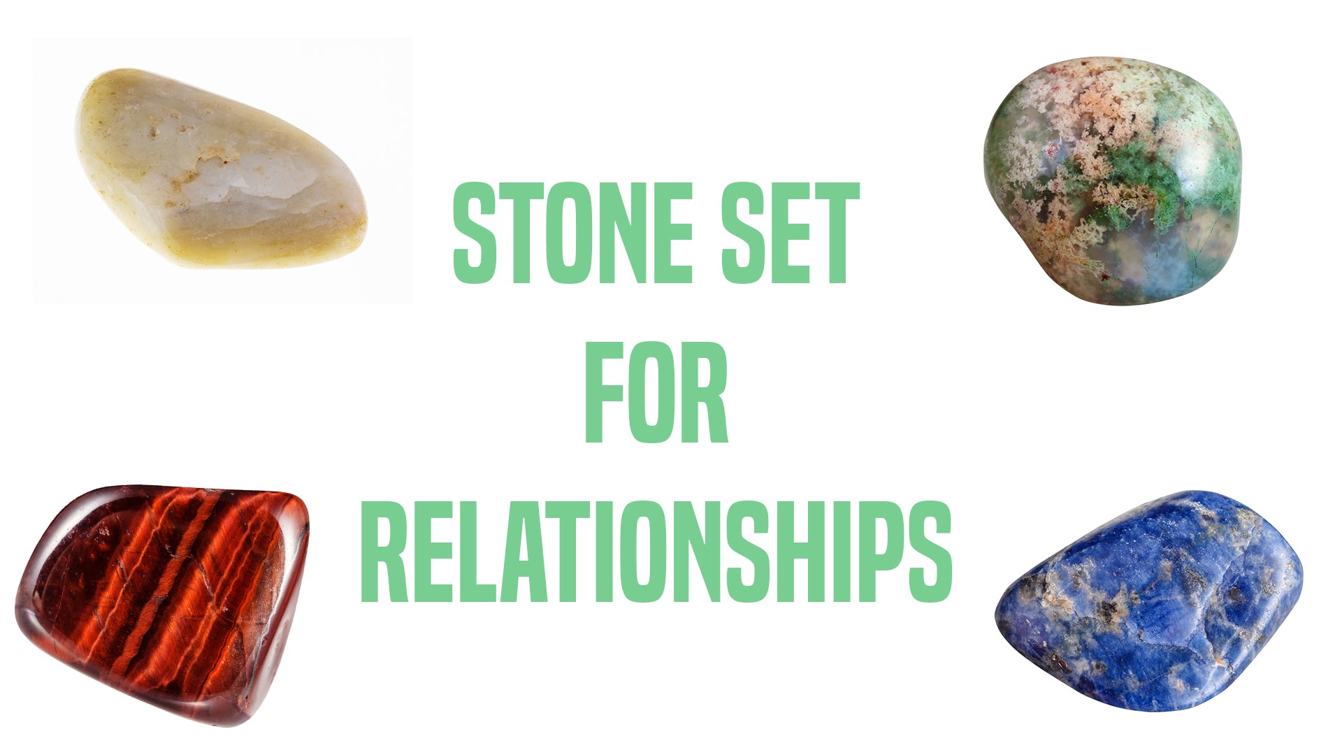 Relationships Gemstone Pocket Stone Set | Crystal Gemstone Shop.