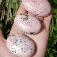 Rhodocrosite Gemstone Meditation Palm Stone
