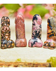 Rhodonite Polished Gemstone Phallus - Multiple Sizes!