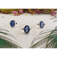 Blue Kyanite Sterling Silver Gemstone Ring - Lexie