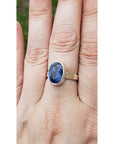 Blue Kyanite Sterling Silver Gemstone Ring - Lexie 3