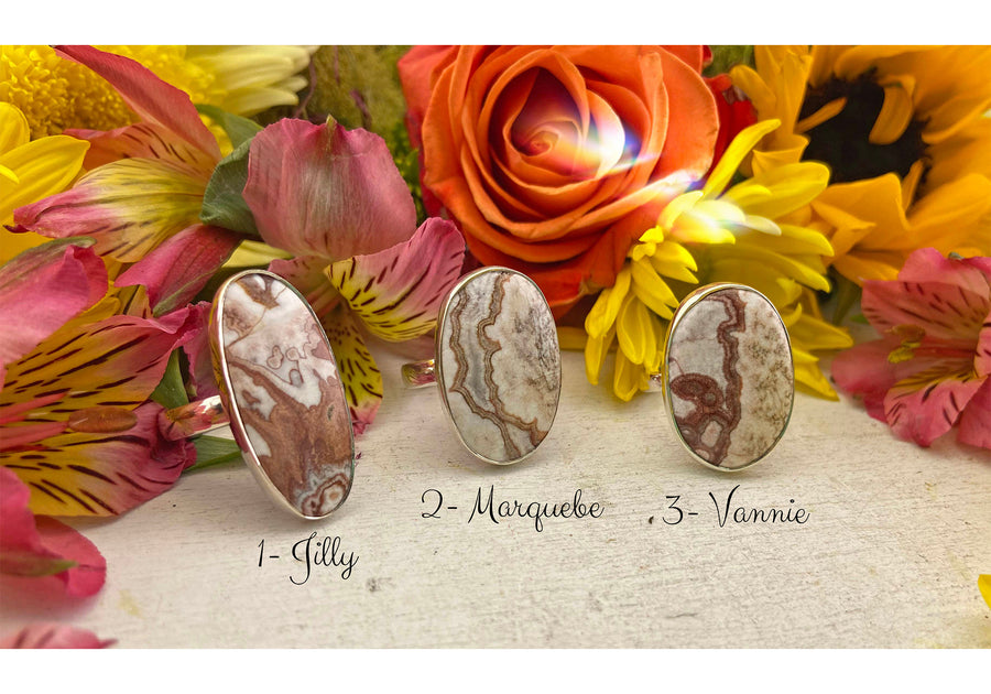 Crazy Lace Agate Gemstone Sterling Silver Ring 2