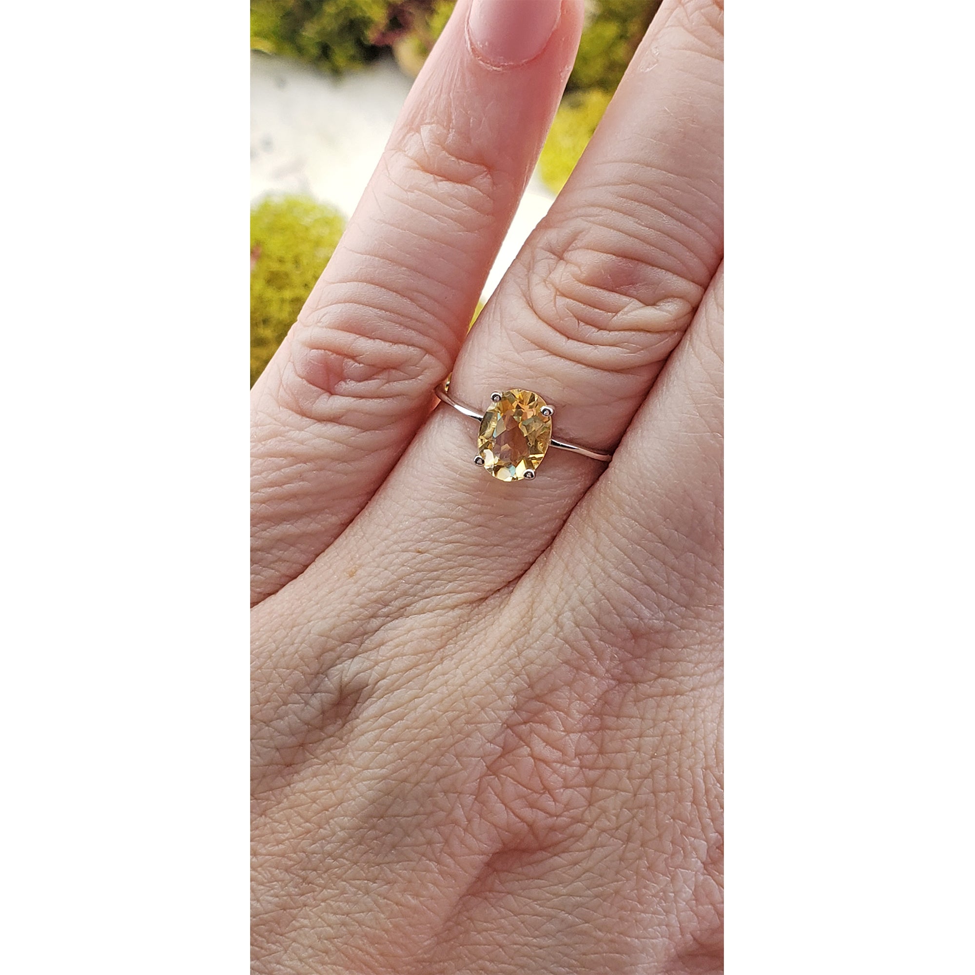 Citrine Gemstone Sterling Silver Ring Tahire Crystal Gemstone Shop.