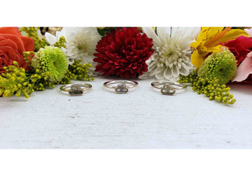 Labradorite Gemstone Sterling Silver Ring - Petite Mini Jewelry - Stormi