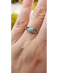 Larimar Gemstone Sterling Silver Ring - Isadora Crystal Gemstone Shop.