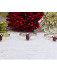 Ruby Gemstone Sterling Silver Ring - Petite Mini Jewelry - Reba