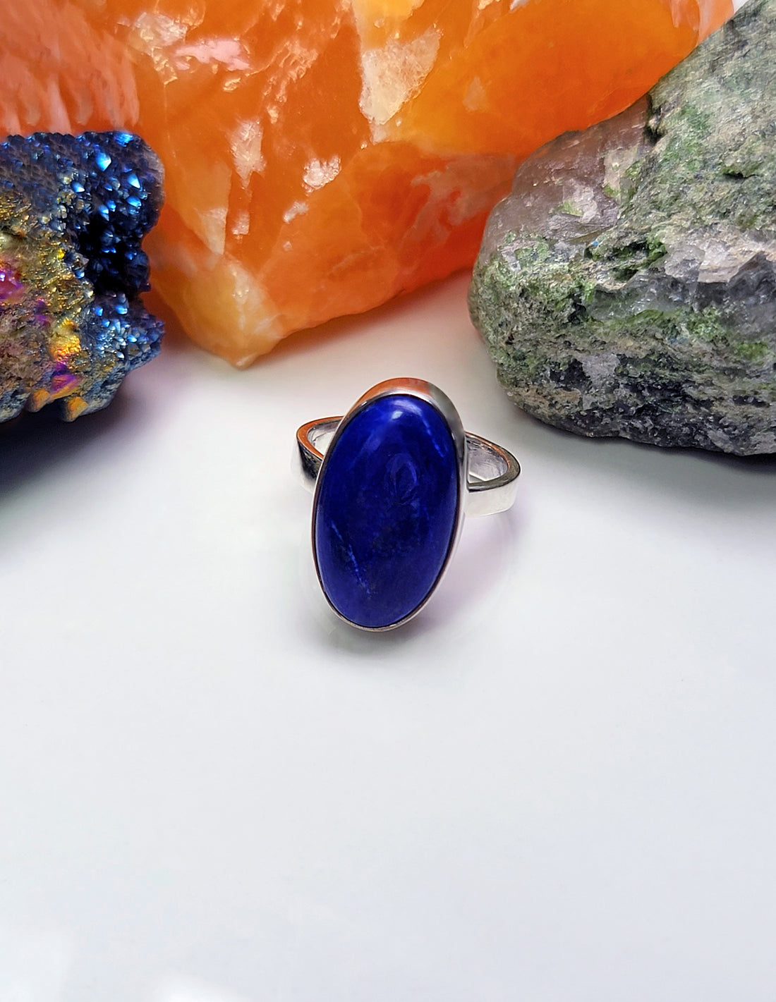 Lapis Lazuli Gemstone Sterling Silver Ring - Kim