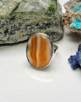 Turkish Agate Natural Gemstone Sterling Silver Ring -  Valentina