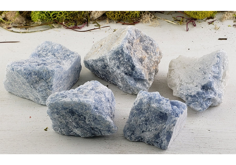 Blue Quartz Natural Raw Rough Gemstone - Stone of Inner Peace 3