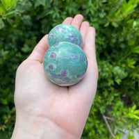 Ruby Fuchsite Polished Gemstone Sphere Orb - Multiple Sizes 2