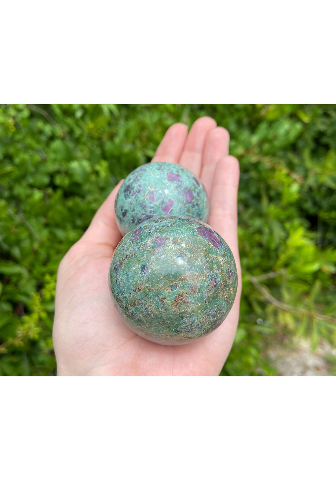 Ruby Kyanite Gemstone Sphere Orb Marble - Multiple Sizes! 4