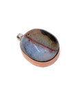 Sardonyx Gemstone Natural Copper & Sterling Silver Pendant