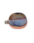 Sardonyx Gemstone Natural Copper & Sterling Silver Pendant