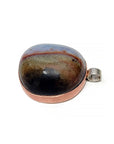 Sardonyx Gemstone Natural Copper & Sterling Silver Pendant