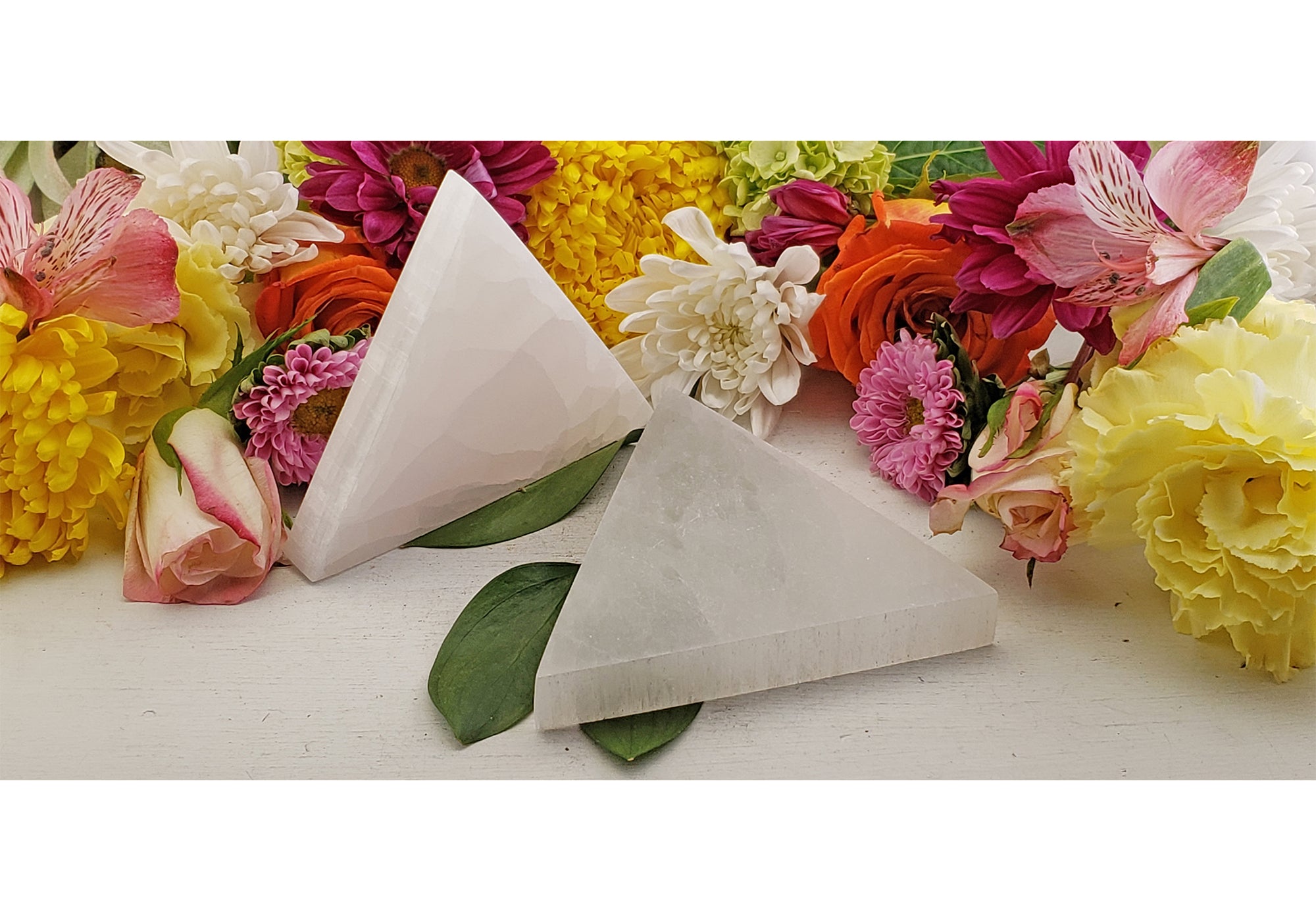 Selenite Triangle Charging & Cleansing Tile - Multiple Sizes 3