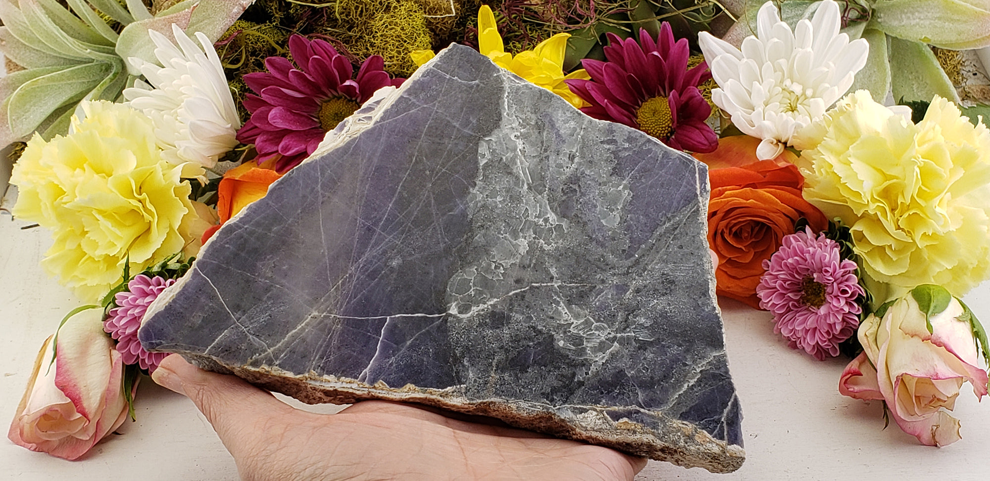 Opaline Natural Gemstone Slab | Crystal Gemstone Shop.