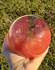 Cherry Quartz Polished Gemstone Sphere Orb 90-140mm | Crystal Gemstone Shop.