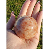 Sunstone Polished Gemstone Sphere Orb Marble 50mm-65mm 3