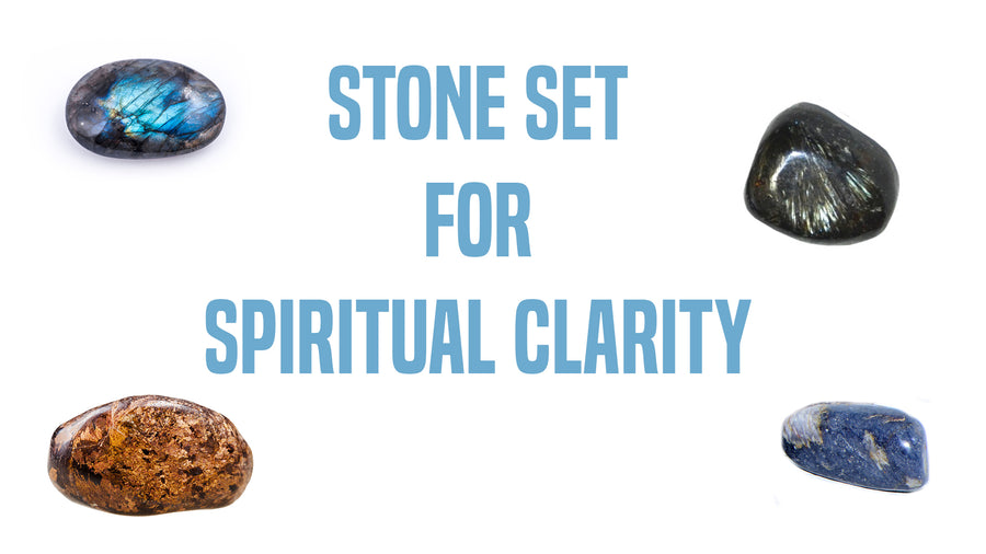 Spiritual Clarity Gemstone Pocket Stone Set | Crystal Gemstone Shop.