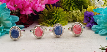 Moonstone Sterling Silver Gemstone Ring - Clara | Crystal Gemstone Shop.