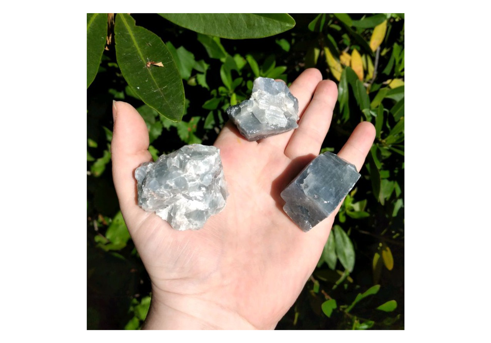 Blue Calcite Raw Rough Natural Gemstone Cluster - Medium [ 1.4&quot; - 2&quot; ]
