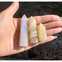 Natural Blue Moonstone Gemstone Point Tower - Stone of Hidden Potential - Multiple Sizes! 4