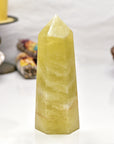 Lemon Quartz Gemstone Obelisk Tower Point