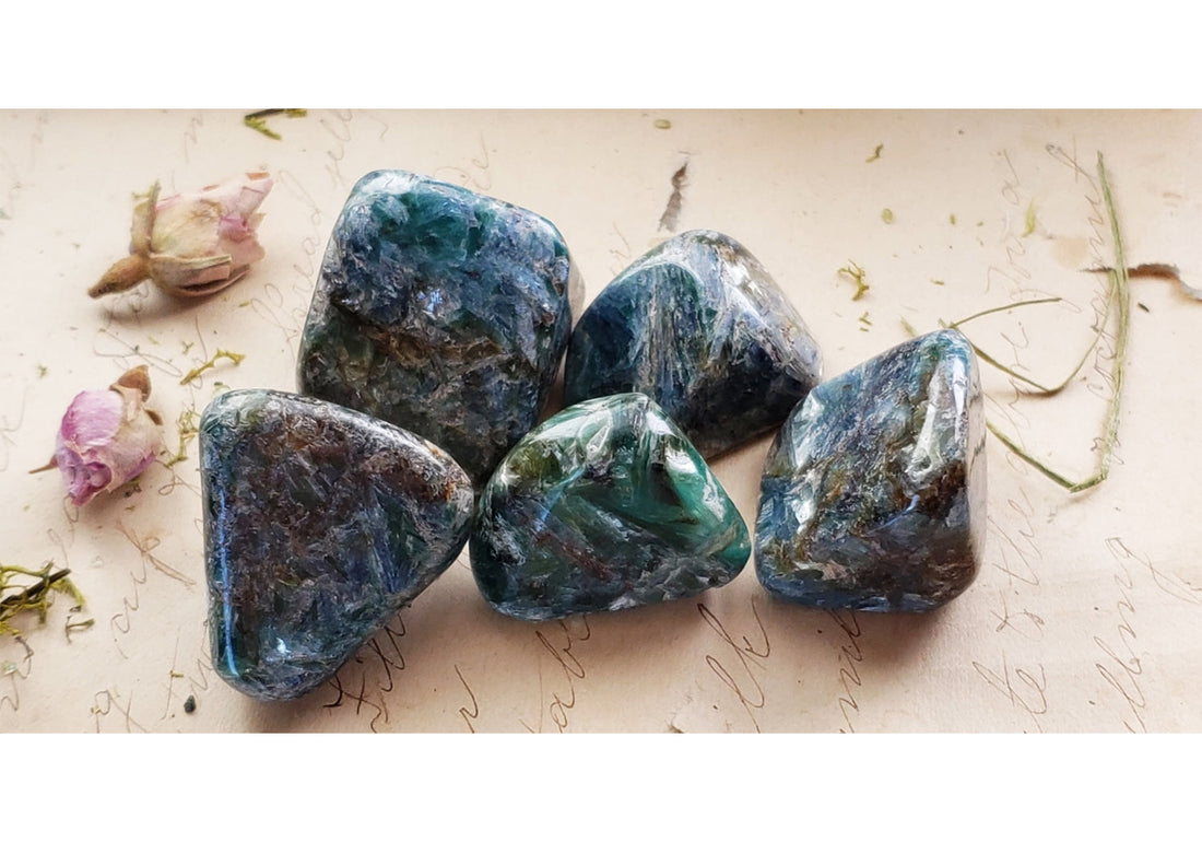 Blue-Green Kyanite Polished Tumbled Gemstone - A-Grade 2