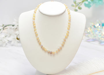 Vintage Natural Untreated Opal Gemstone 14k Gold Necklace