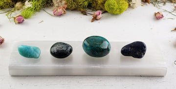 Virgo Zodiac Kit, Tumbled Crystals and Charging Plate | Crystal Gemstone Shop.